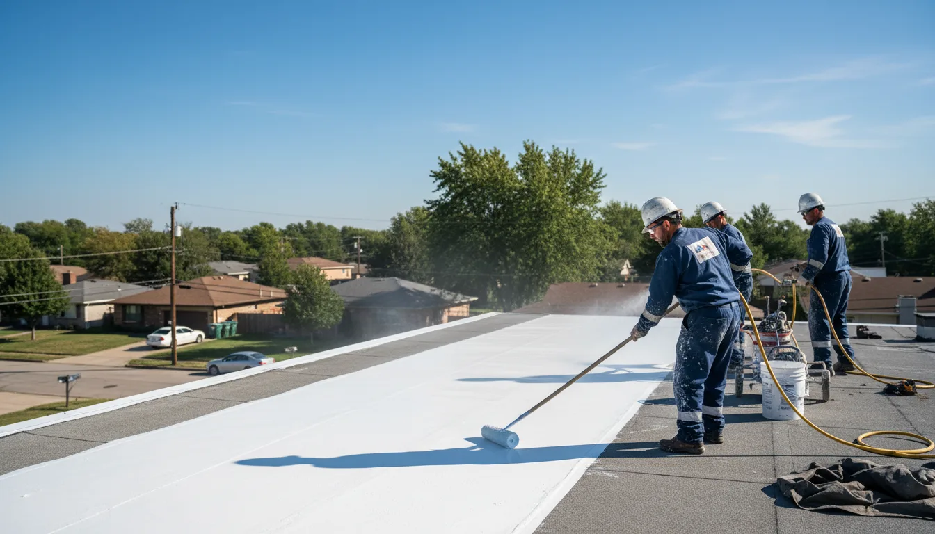 Commercial roof coating in Wellersburg, PA near me